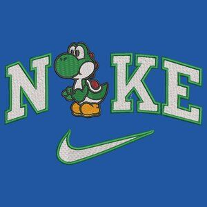 Nike Mario Bros Yoshi YOUTH Embroidered Sweatshirt Kids Boy Girl Crewneck Gamer